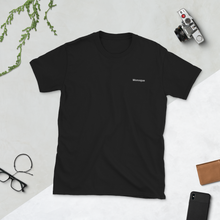 Load image into Gallery viewer, Black T-Shirt with Stiched Logo