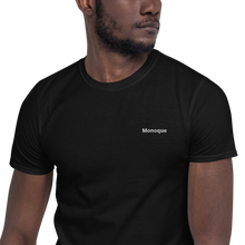 Load image into Gallery viewer, Black T-Shirt with Stiched Logo
