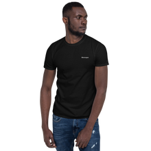 Load image into Gallery viewer, Black T-Shirt with Stiched Logo