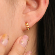 Load image into Gallery viewer, 8mm Rope Huggie Earrings
